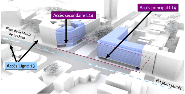 Image de la future station Mairie de Saint-Ouen